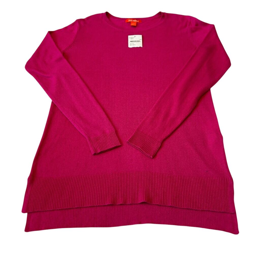 Joe Fresh Sweater Women's Size S/P Pink Long Sleeve Tunic Pullover NWT
